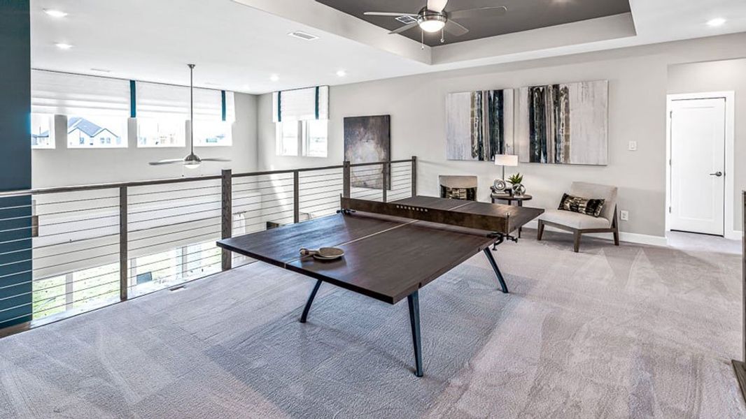 Representative furnished interior of a home built from the Regatta by Taylor Morrison in Trillium, Richmond (Image 26).