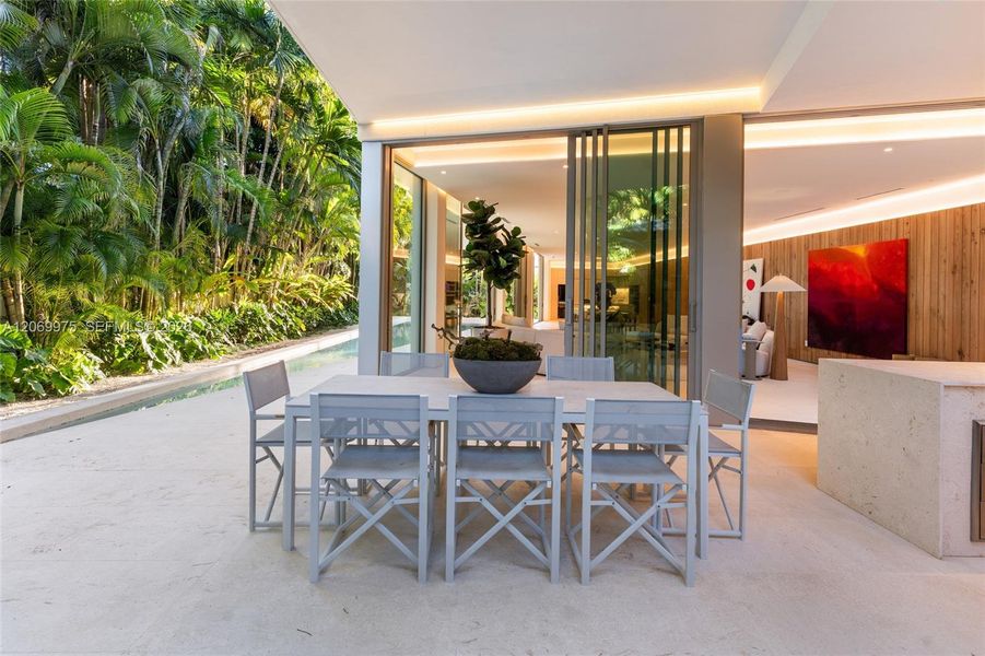 Exterior details and patio area of a home in , Miami (Image 34).