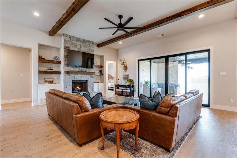 Furnished interior view inside a new home in , Godley (Image 13).