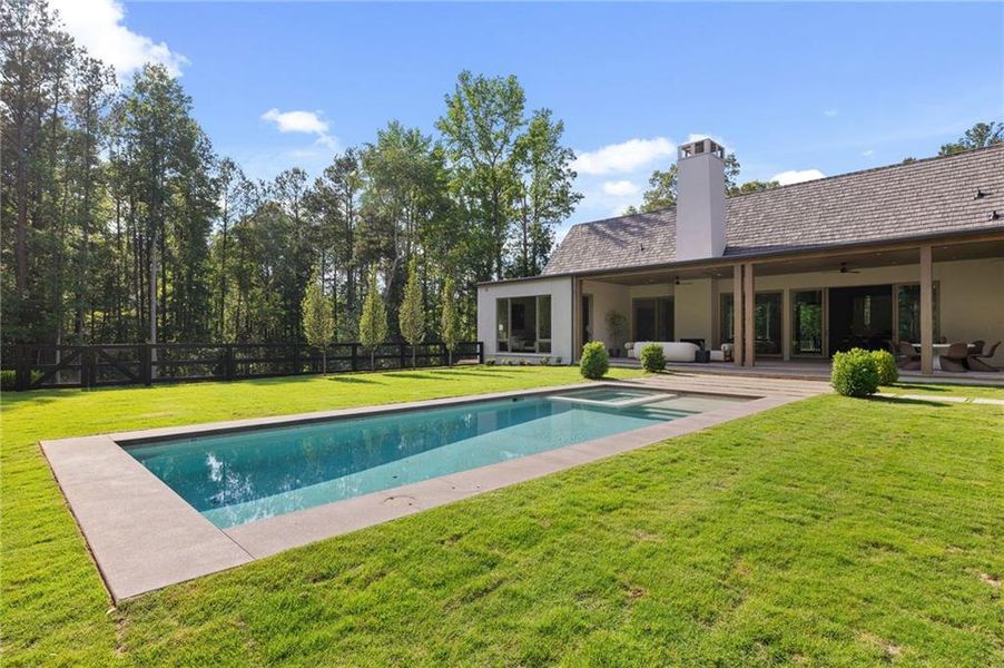 Exterior details and patio area of a home in , Chattahoochee Hills (Image 27). Exterior details and patio area of a home in , Chattahoochee Hills (Image 27).