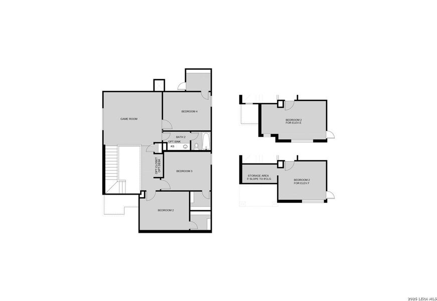 2D floor plan layout of this home in Dauer Ranch, New Braunfels, TX (Image 4).