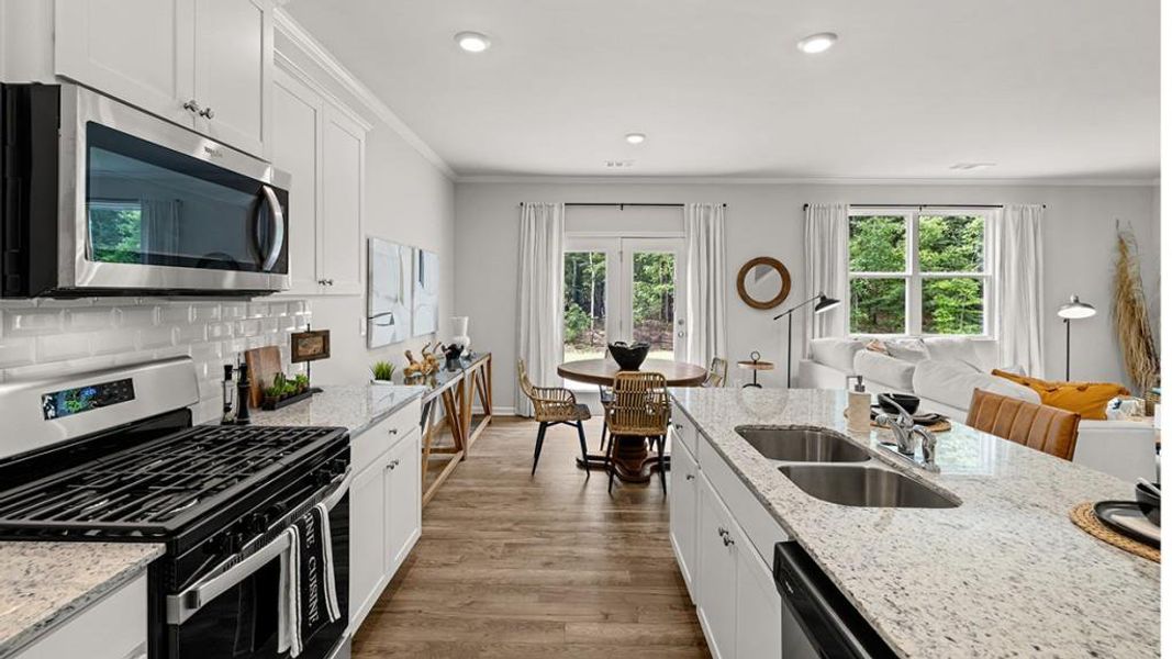 Furnished interior view inside a new home in Braselton Village, Braselton (Image 14). Furnished interior view inside a new home in Braselton Village, Braselton (Image 14).