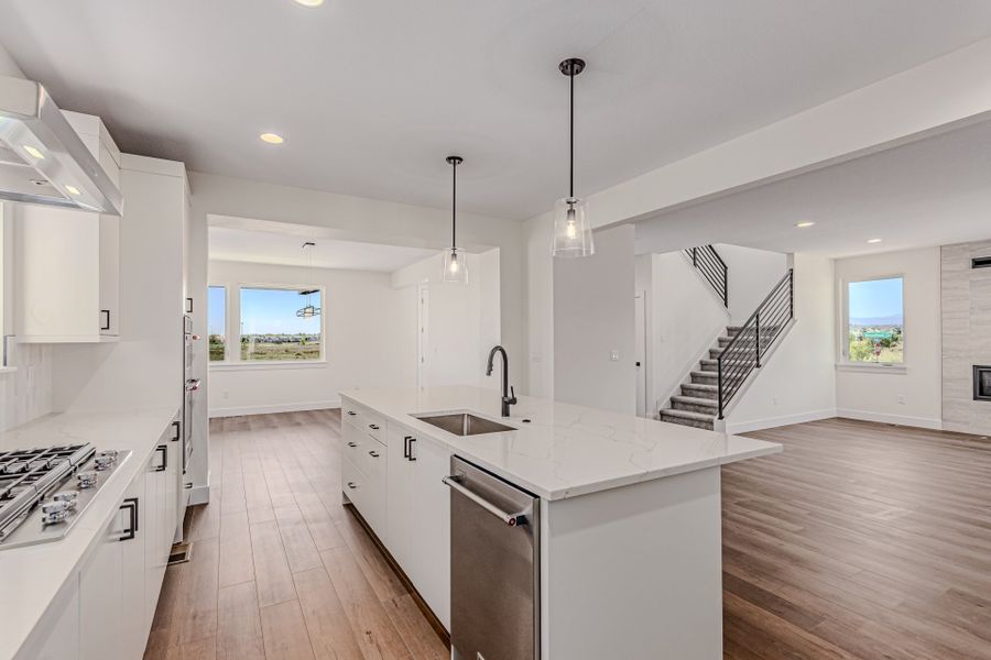 Furnished interior view inside a new home in West Grange, Longmont (Image 10).