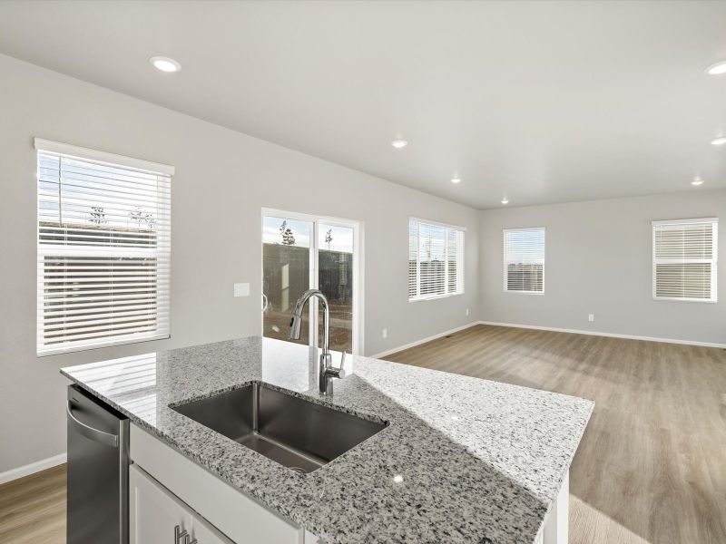 Furnished interior view inside a new home in Lorson Ranch : The Springs Collection, Colorado Springs (Image 4).