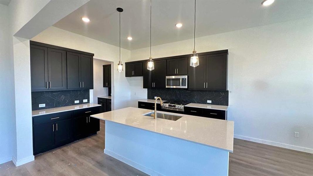 Kitchen Construction Progress featuring the Noir Collection