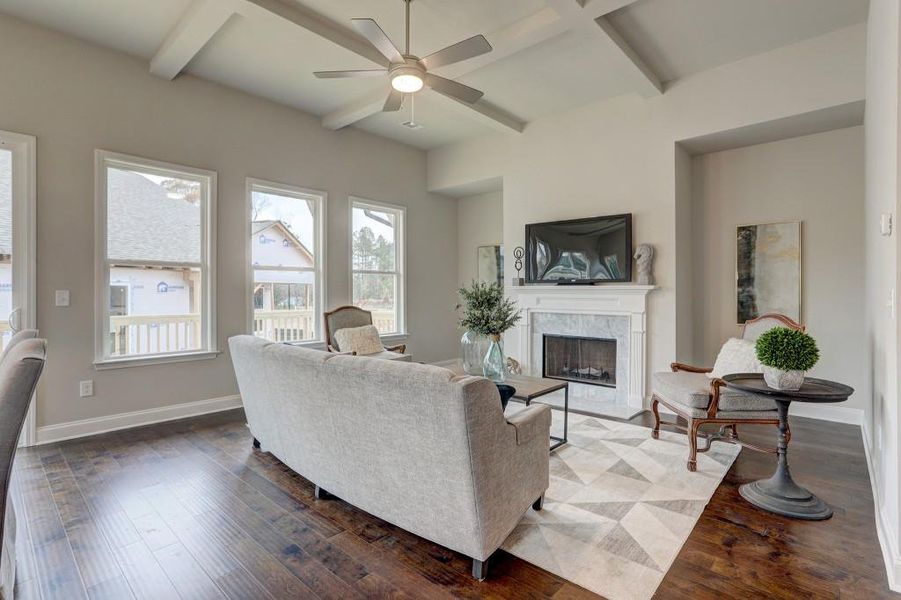 Furnished interior view inside a new home in Terraces at Paravel, Acworth (Image 26).