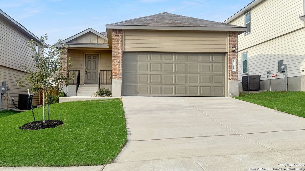Exterior details and patio area of a home in Stonehill, San Antonio (Image 2). Exterior details and patio area of a home in Stonehill, San Antonio (Image 2).
