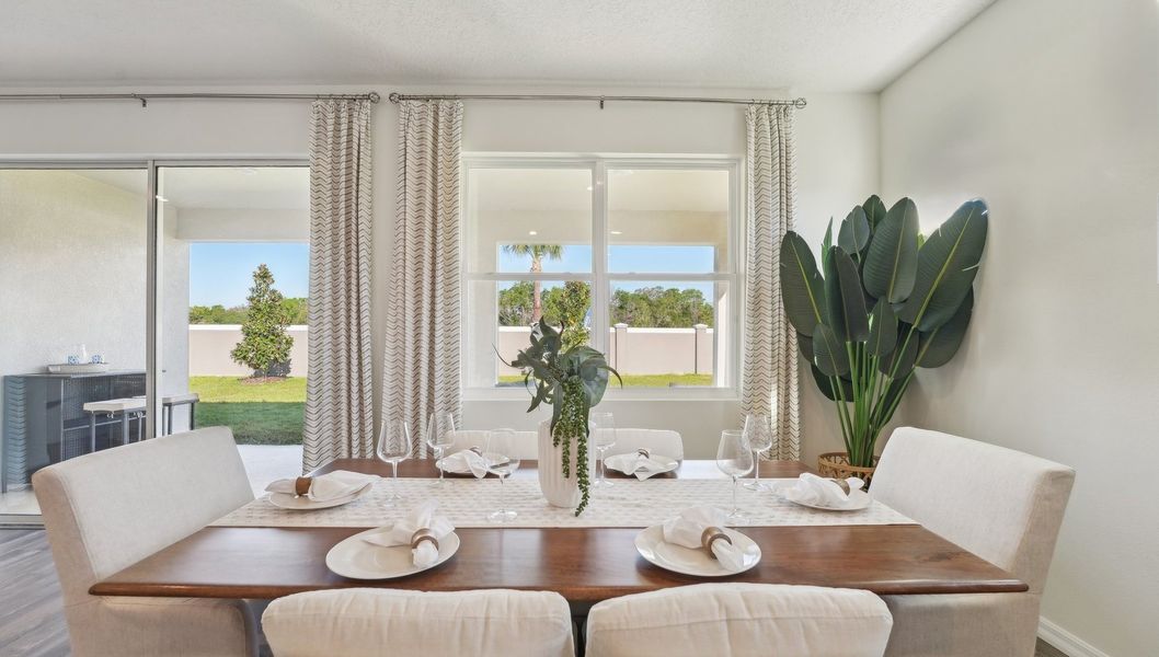 Representative furnished interior of a home built from the Delray by D.R. Horton in Abbott Park, Zephyrhills (Image 12).
