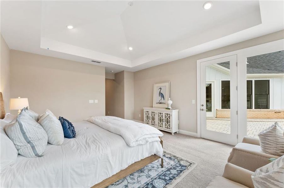 Furnished interior view inside a new home in The Courtyards of Franklin Goldmine, Cumming (Image 6).
