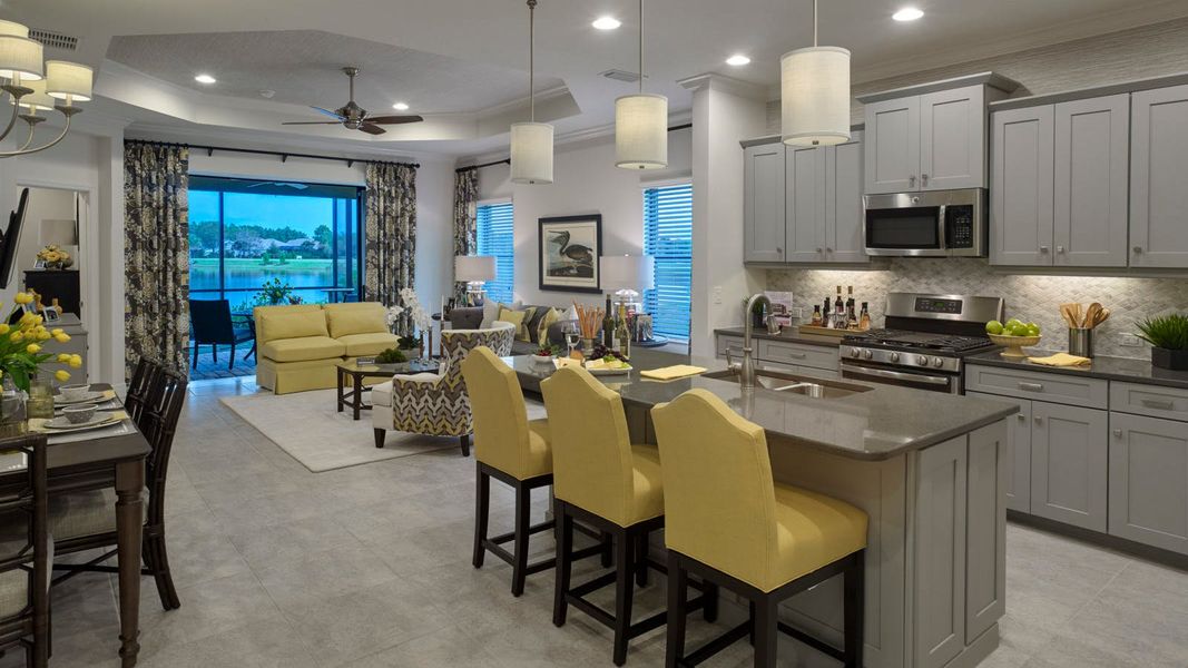 Representative furnished interior of a home built from the Tidewinds by Neal Communities in Boca Royale Golf & Country Club Real Estate and Homes for Sale in Englewood, FL - Neal Communities, Englewood (Image 11). Representative furnished interior of a home built from the Tidewinds by Neal Communities in Boca Royale Golf & Country Club Real Estate and Homes for Sale in Englewood, FL - Neal Communities, Englewood (Image 11).