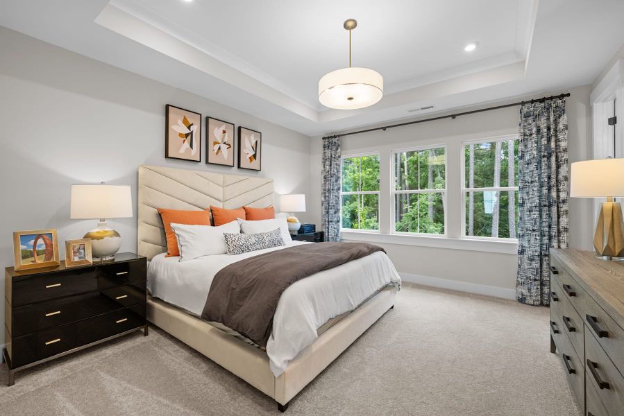 Representative furnished interior of a home built from the Lexington by Tri Pointe Homes in Elm Park, Raleigh (Image 14).