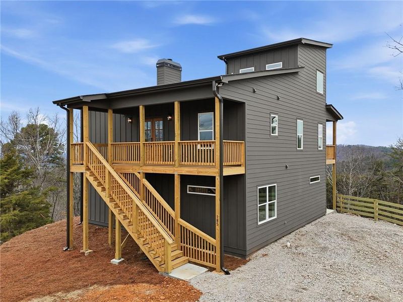 Exterior details and patio area of a home in , Ranger (Image 29).