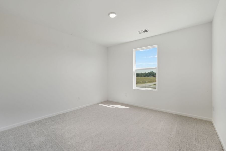 A room with a window.