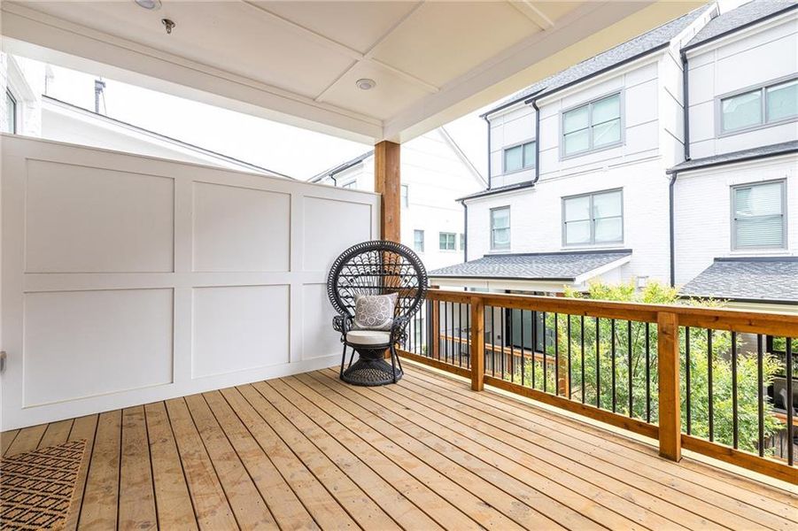 Exterior details and patio area of a home in , Atlanta (Image 3).