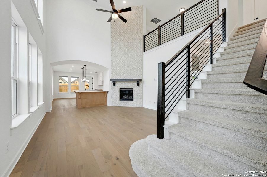 Spacious, unfurnished interior of a new home in Legacy at Lake Dunlap: 40ft. lots - (A), New Braunfels (Image 15).