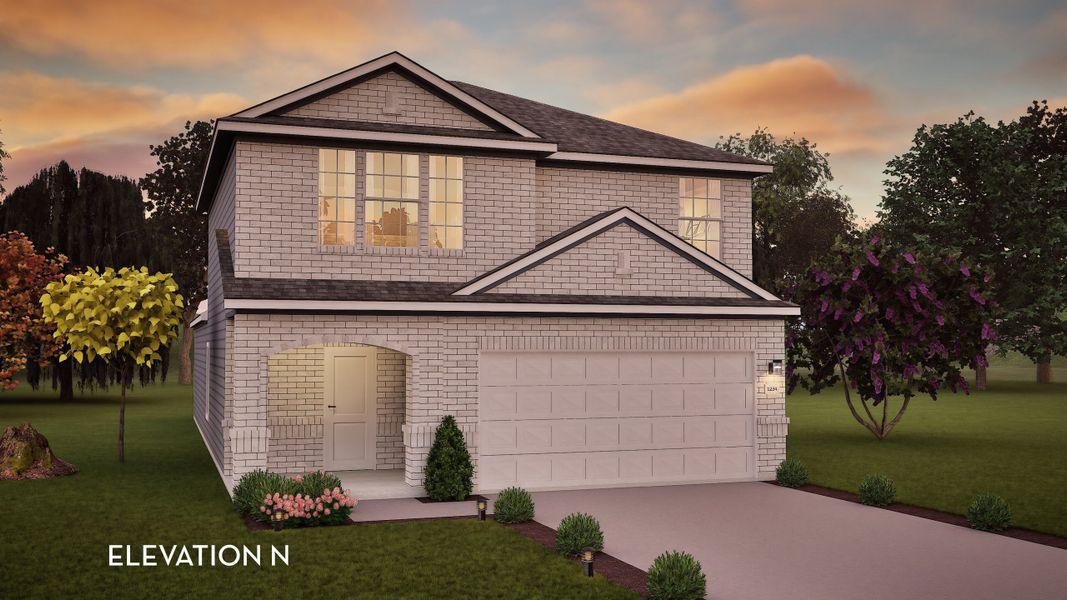 Representative exterior photo of a completed home built from the Ash by CastleRock Communities in Colony at Pinehurst, Pinehurst, TX (Image 19).