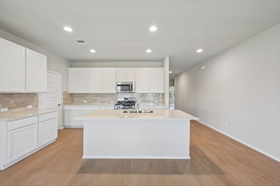 Furnished interior view inside a new home in Harrington Trails, New Caney (Image 8).