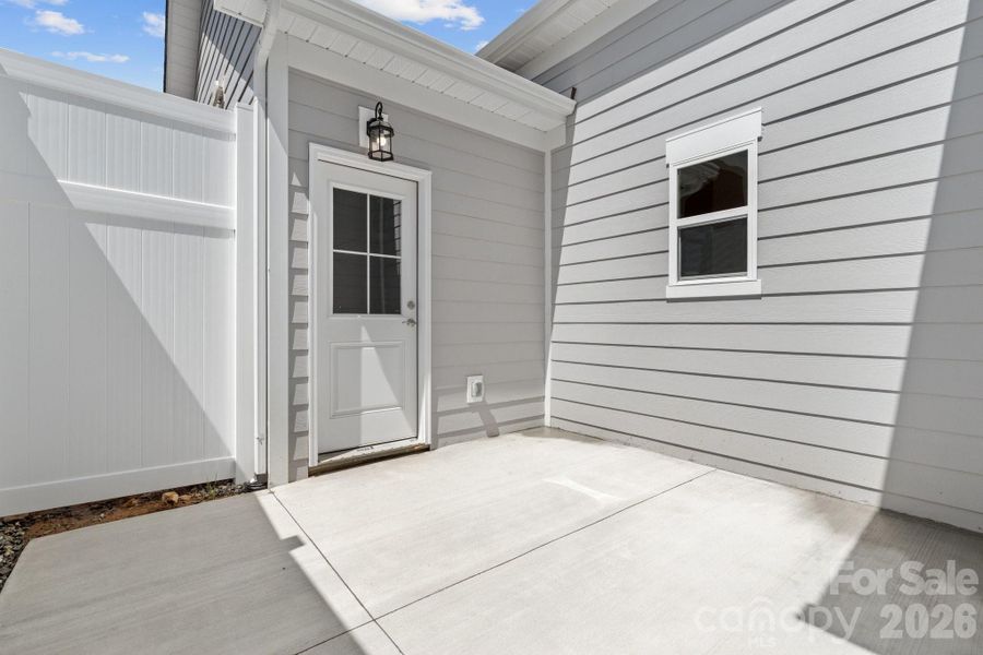 Exterior details and patio area of a home in , Asheville (Image 3).