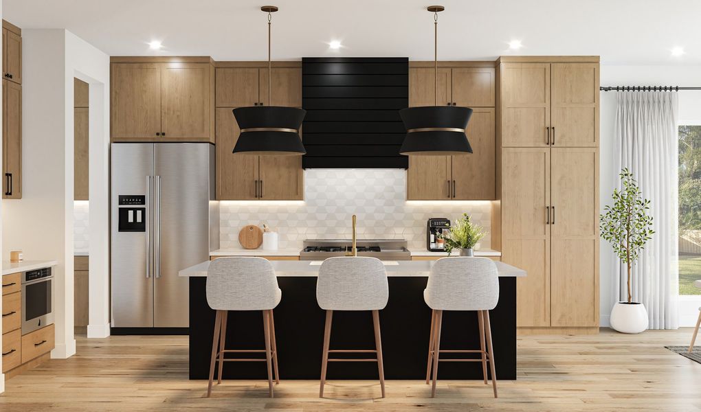 Furnished interior view inside a new home in , Houston (Image 3).