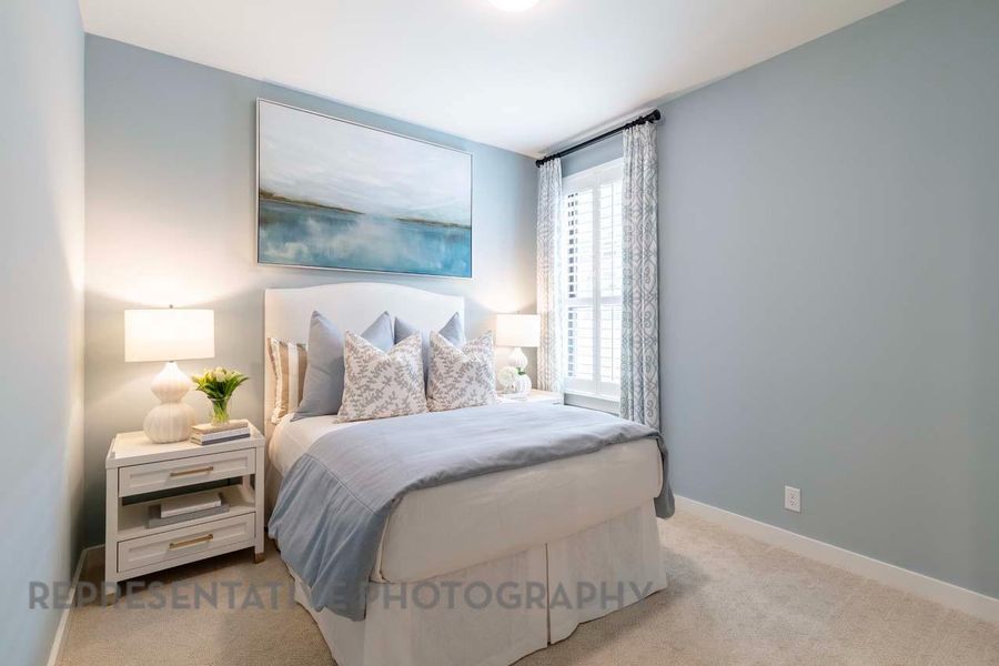 Furnished interior view inside a new home in Wolf Ranch, Georgetown (Image 19).