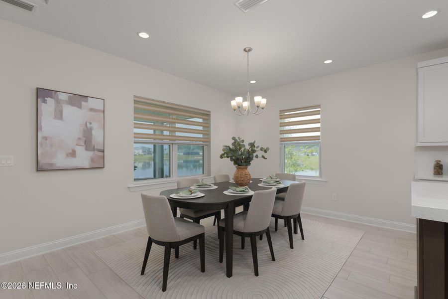 Furnished interior view inside a new home in , St. Augustine (Image 6).