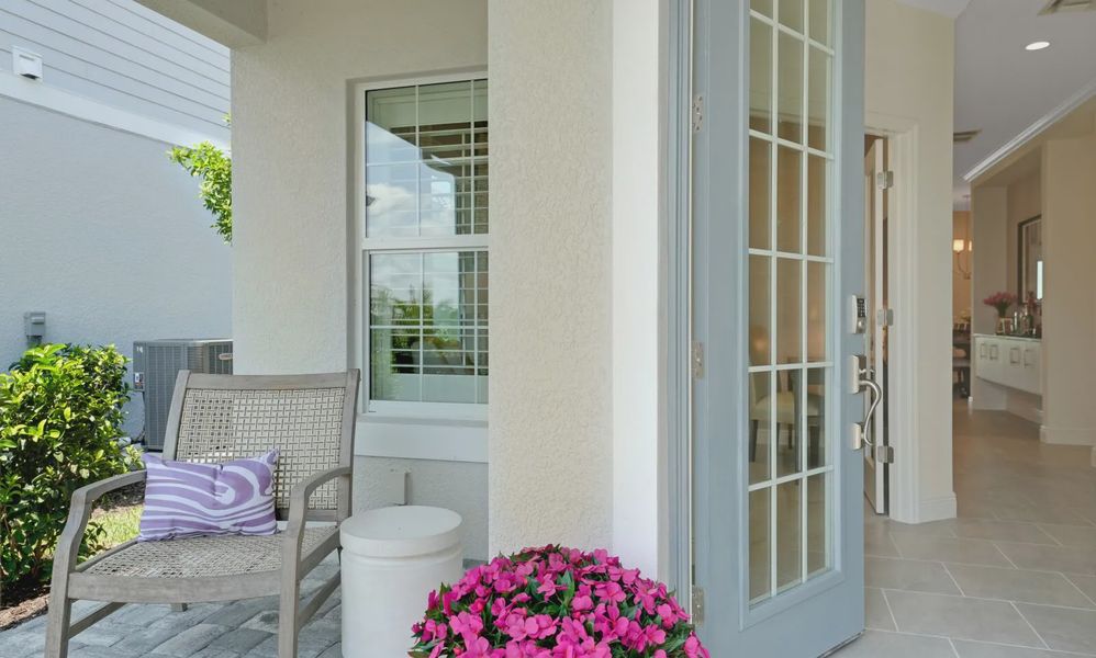 Representative exterior details of a home built from the Dream 2 by Neal Communities in SkySail, Naples (Image 4).