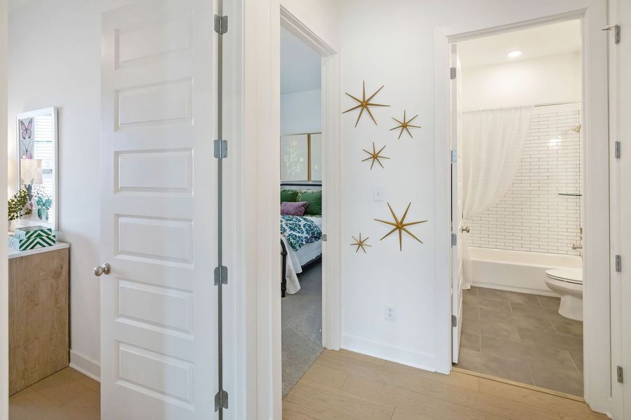 Furnished interior view inside a new home in Twin Oaks, Oakland (Image 58). Furnished interior view inside a new home in Twin Oaks, Oakland (Image 58).
