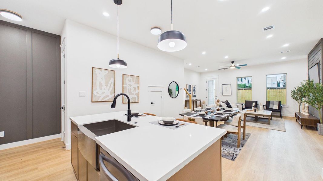 Rear door leads to your outside patio paradise