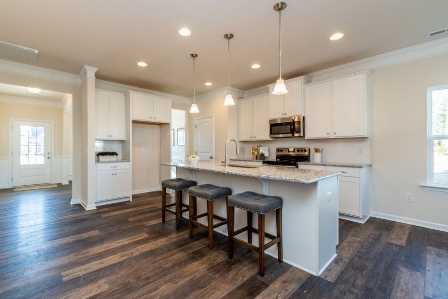 Furnished interior view inside a new home in The Oaks, Clarksville (Image 6).