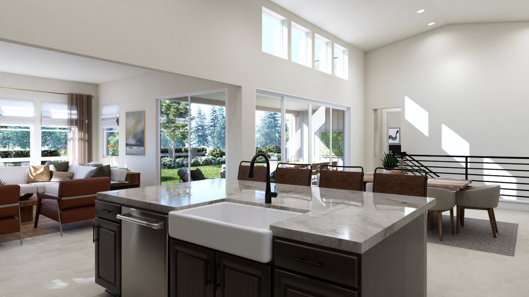 Representative furnished interior of a home built from the The Isleworth by Trumark Homes in RainDance, Windsor (Image 5).