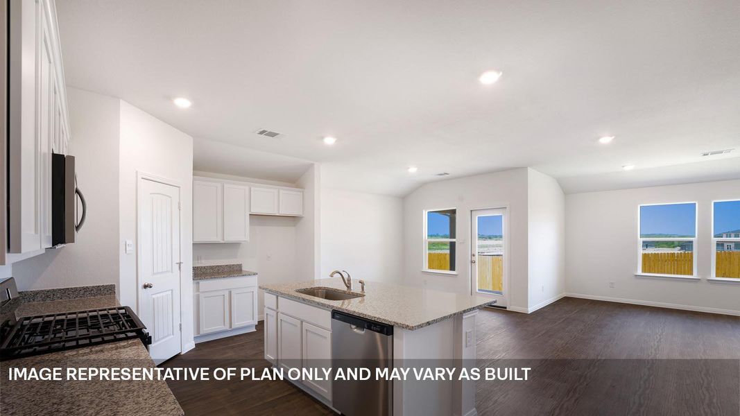 Furnished interior view inside a new home in Southgrove, Kyle (Image 3).