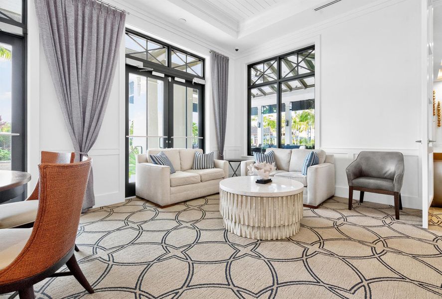 Furnished interior view inside a new home in , Palm Beach Gardens (Image 44).