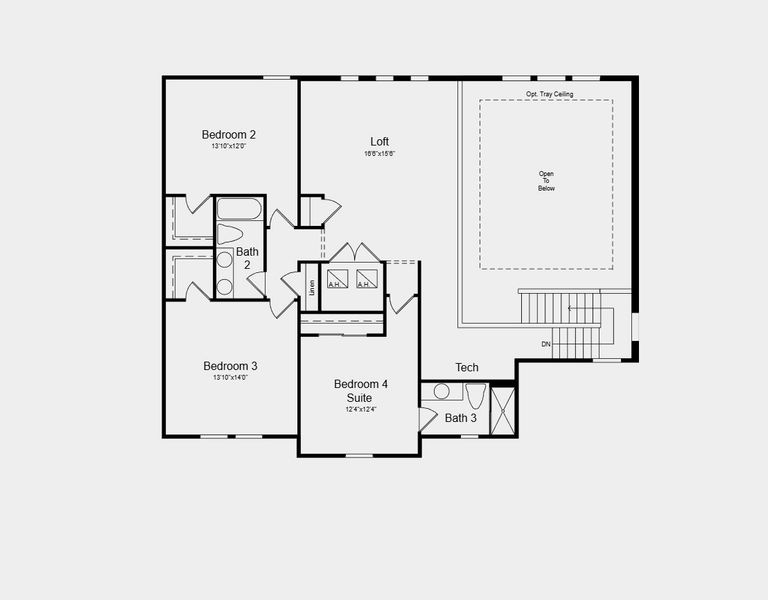2D floor plan layout for the Nantucket by Taylor Morrison in Esplanade at McKinnon Groves, Winter Garden, FL (Image 4).