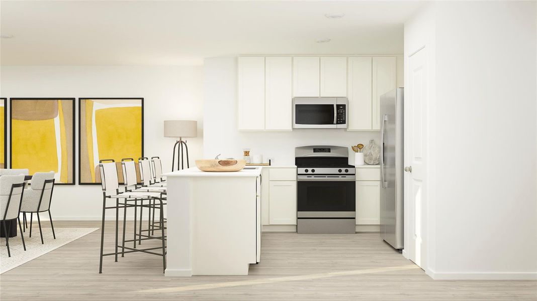 Furnished interior view inside a new home in Sunterra, Katy (Image 16).