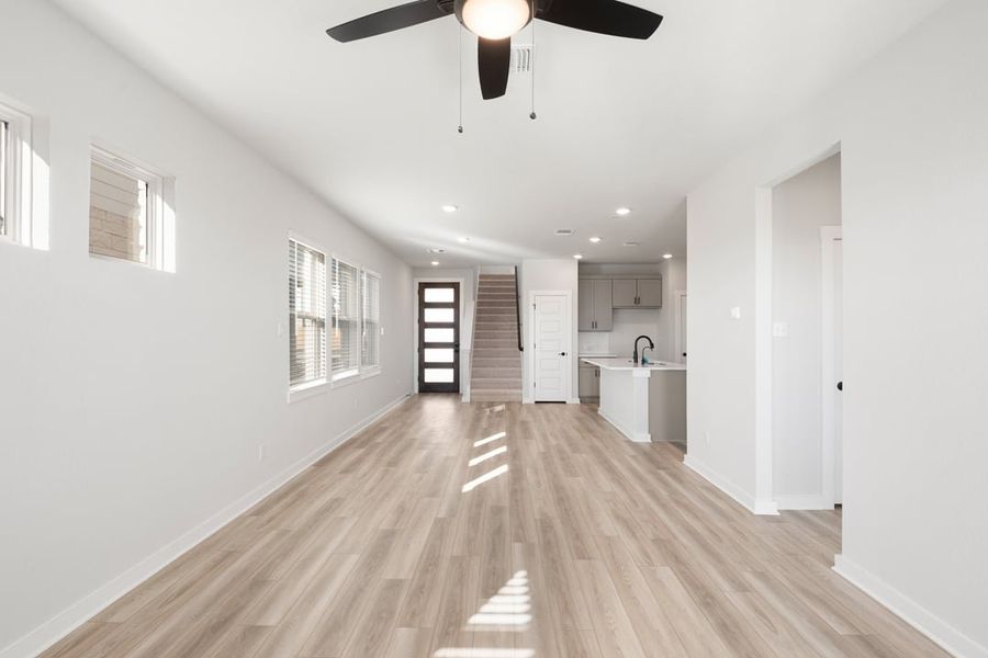 Spacious, unfurnished interior of a new home in Union Collection at Park Central, Georgetown (Image 21).