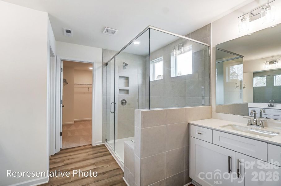 Furnished interior view inside a new home in Enclave at Riverdale, Huntersville (Image 7). Furnished interior view inside a new home in Enclave at Riverdale, Huntersville (Image 7).