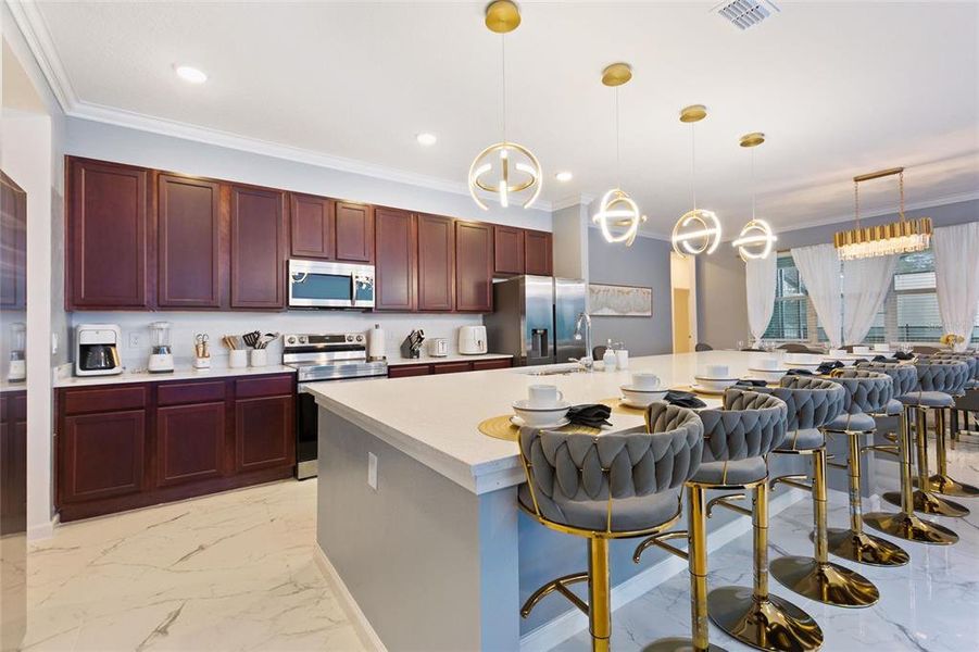 Furnished interior view inside a new home in , Kissimmee (Image 14).