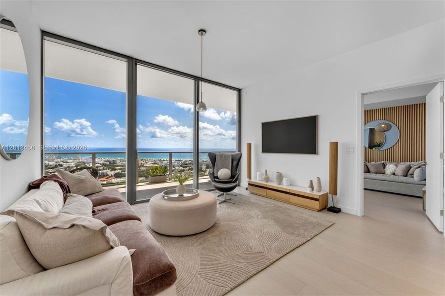Furnished interior view inside a new home in , Miami Beach (Image 5).