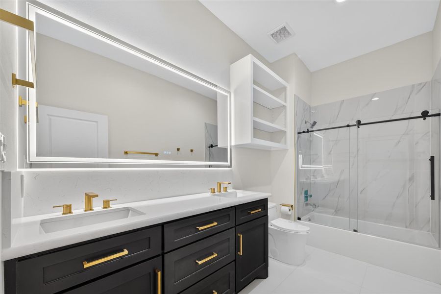 Furnished interior view inside a new home in , Hitchcock (Image 6).