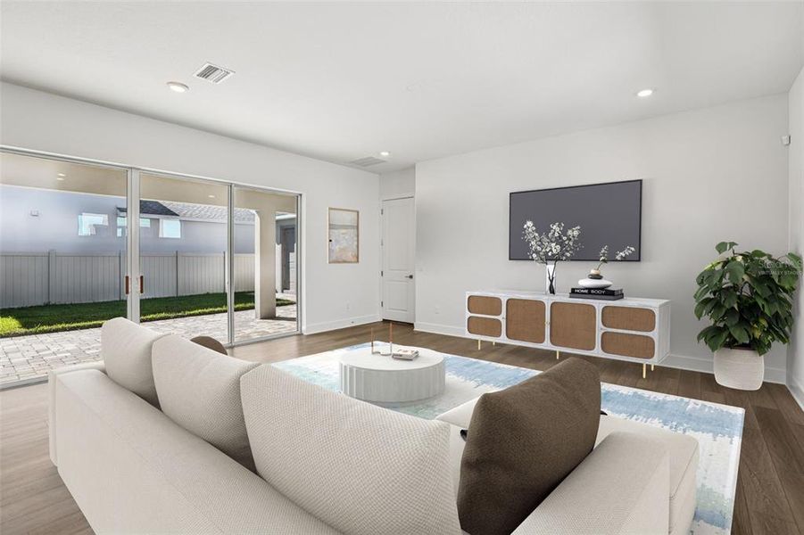 Furnished interior view inside a new home in Eagles Cove at Mirada, San Antonio (Image 15).
