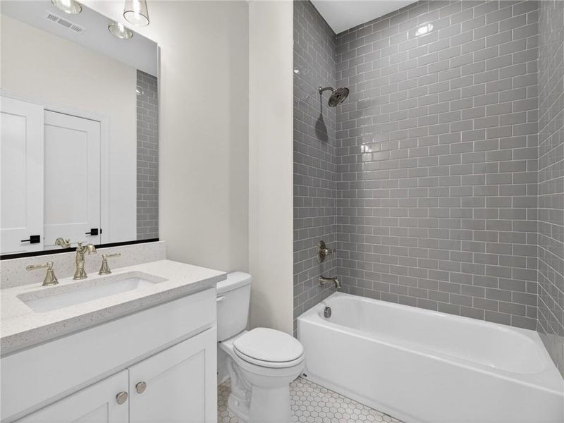 Furnished interior view inside a new home in , Suwanee (Image 9).