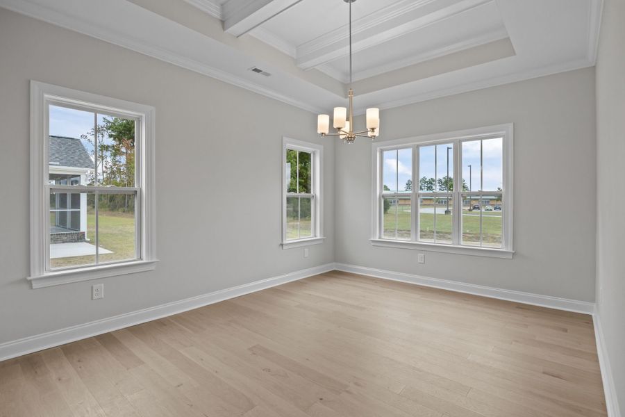 Spacious, unfurnished interior of a new home in The Preserve at Langston, Winterville (Image 38).