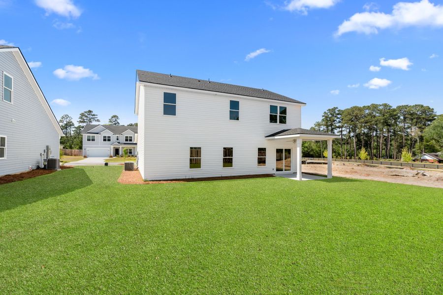Exterior details and patio area of a home in Belair East, Statesboro (Image 4).