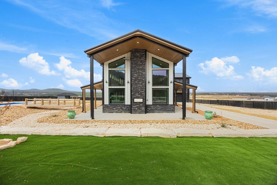 View of outbuilding with a mountain view View of outbuilding with a mountain view