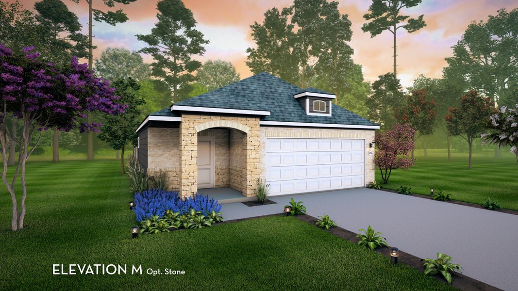 Representative exterior photo of a completed home built from the Maple by CastleRock Communities in Lago Mar, Texas City, TX (Image 13).