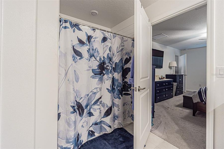 Large walk-in shower in primary bath