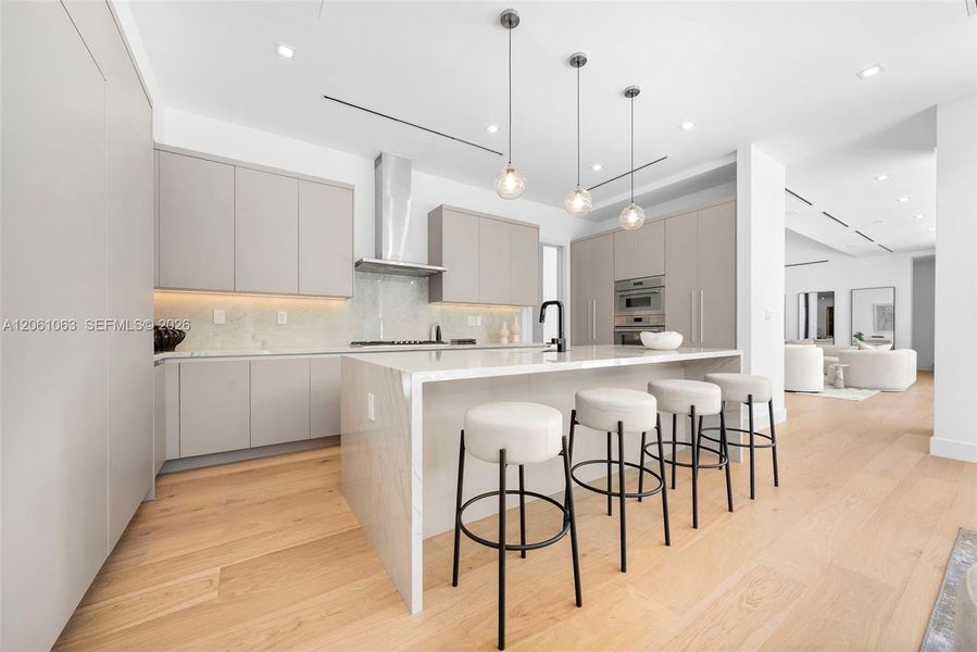 Furnished interior view inside a new home in , Coral Gables (Image 48).