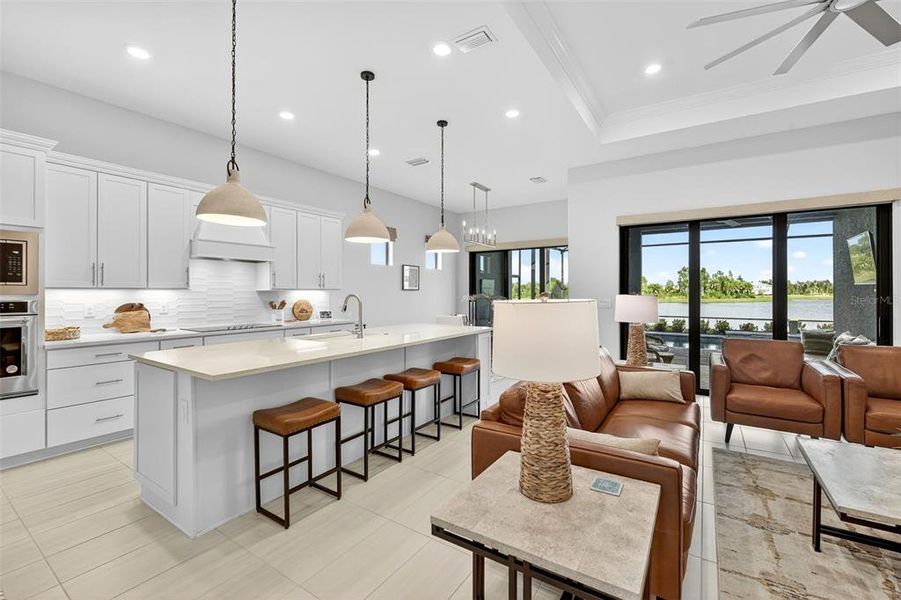 Furnished interior view inside a new home in , Venice (Image 34).