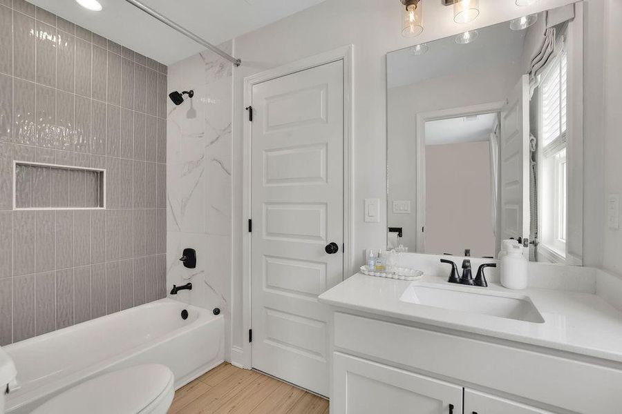 Furnished interior view inside a new home in , Flowery Branch (Image 11).