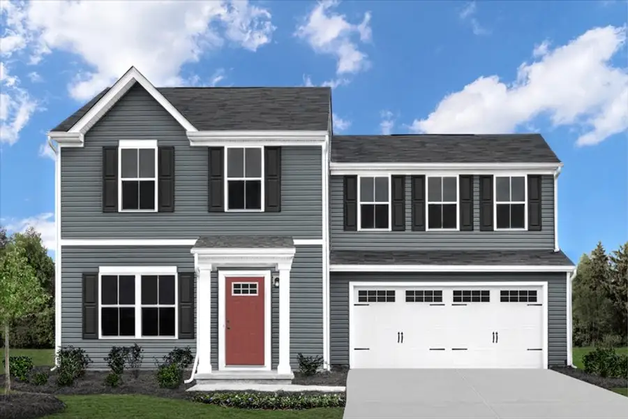 Front exterior of a new home in Somerset, Santee, SC, highlighting curb appeal (Image 1). Front exterior of a new home in Somerset, Santee, SC, highlighting curb appeal (Image 1).
